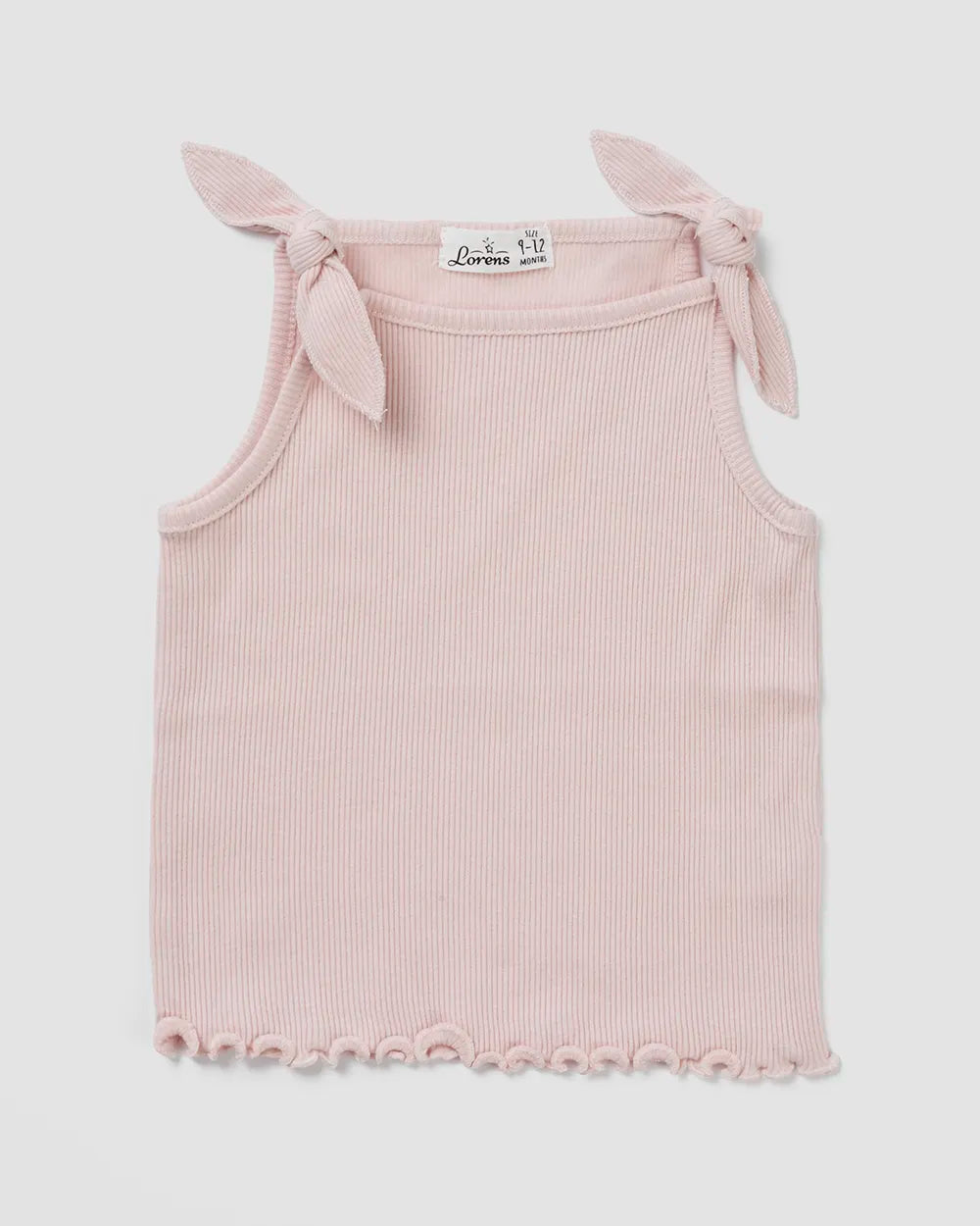 גופיה + מכנס קצר ריב Solid | ורוד