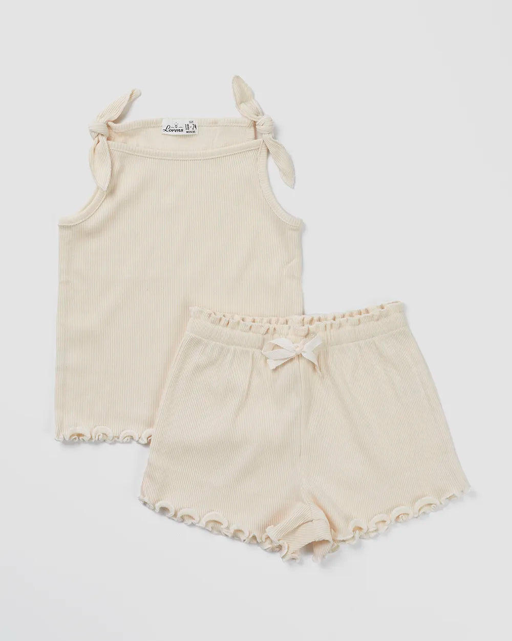 גופיה + מכנס קצר ריב Solid | אופוויט