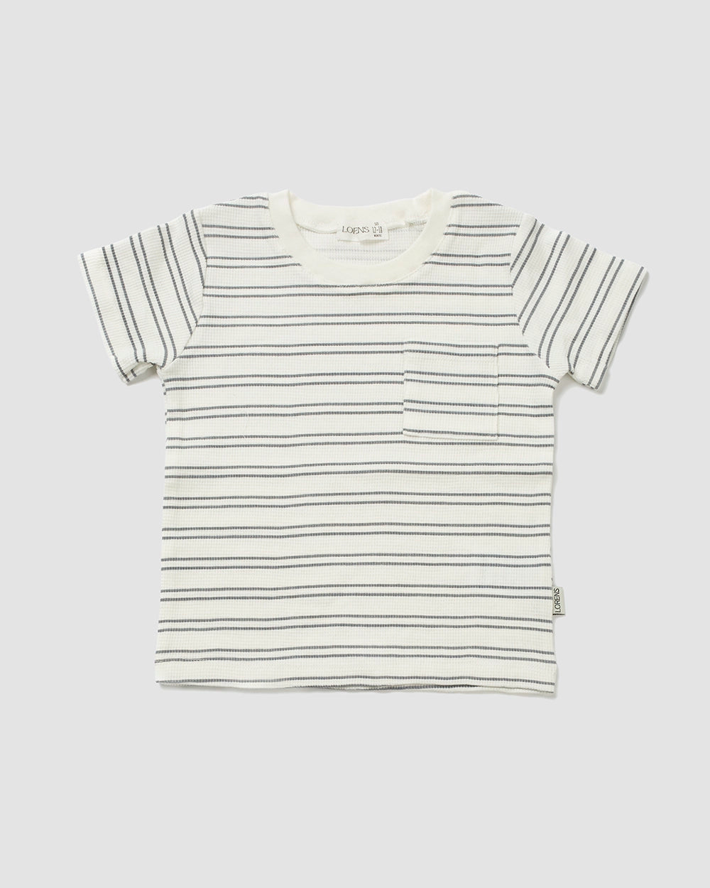 סט חולצה ומכנס קצר פיקה Stripes | אפור