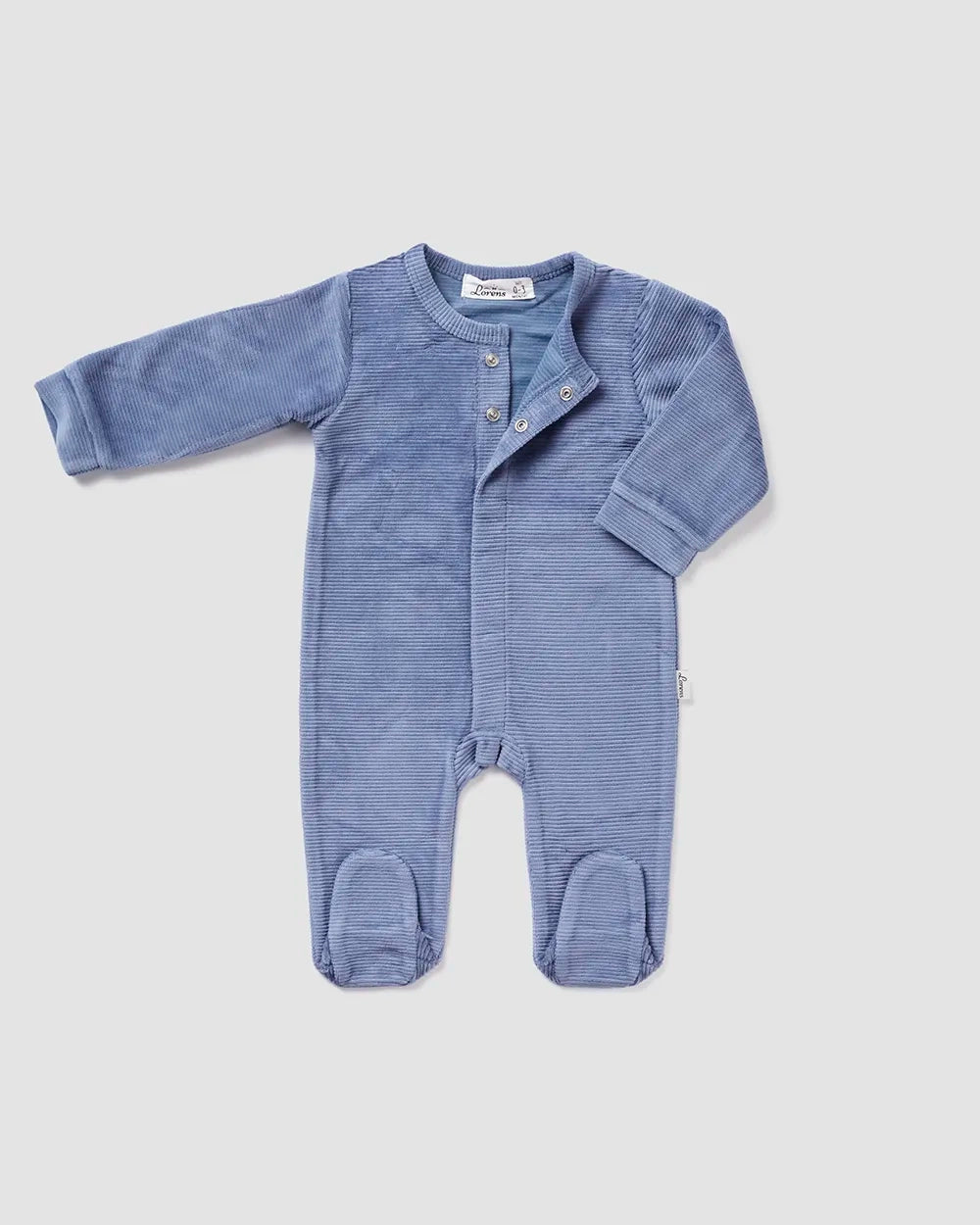 אוברול קטיפה stripes | כחול ג׳ינס