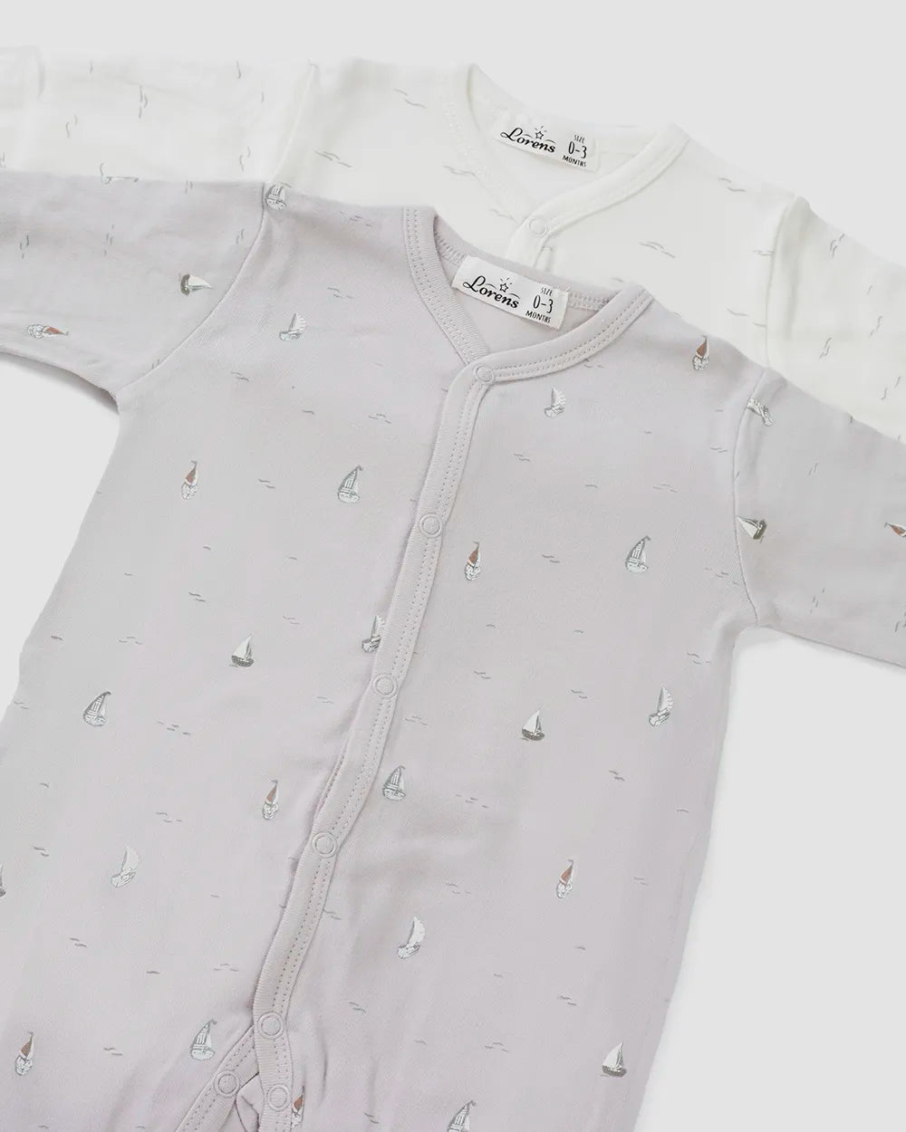 מארז זוג אוברולים מבד טריקו | Ships