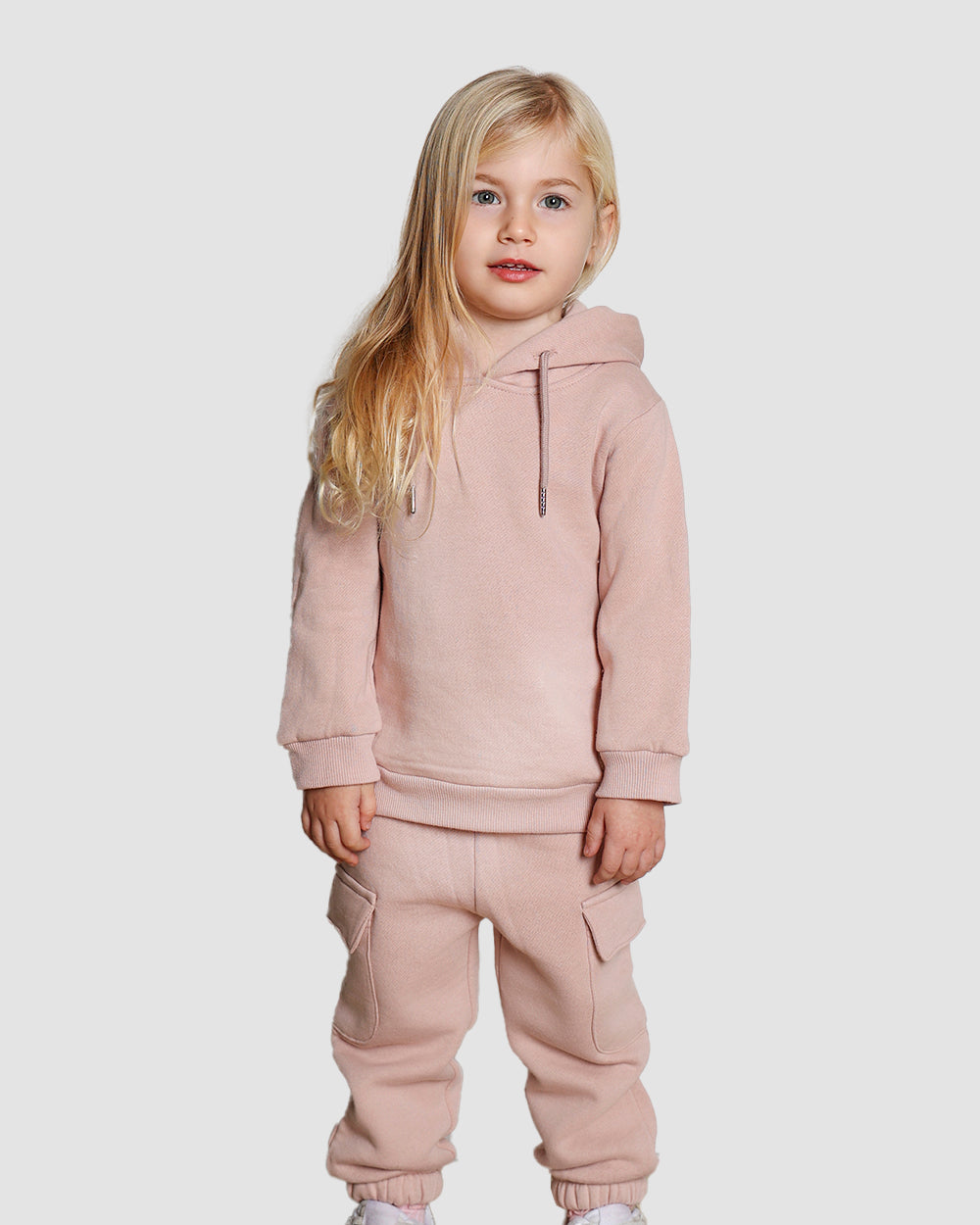 חליפת קפוצ׳ון מבד פוטר Hoodie | ורוד עתיק