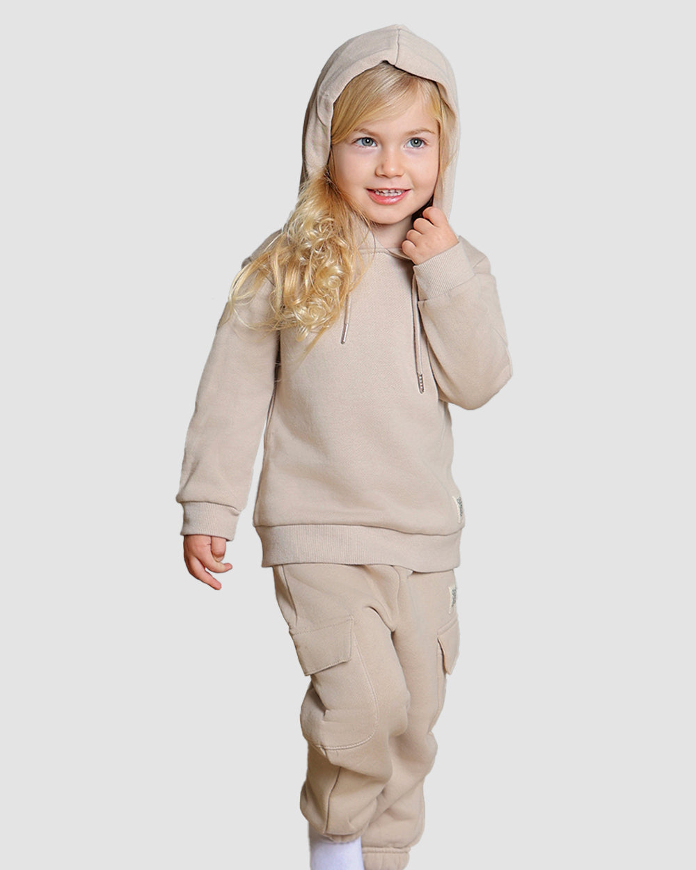 חליפת קפוצ׳ון מבד פוטר Hoodie | מוקה