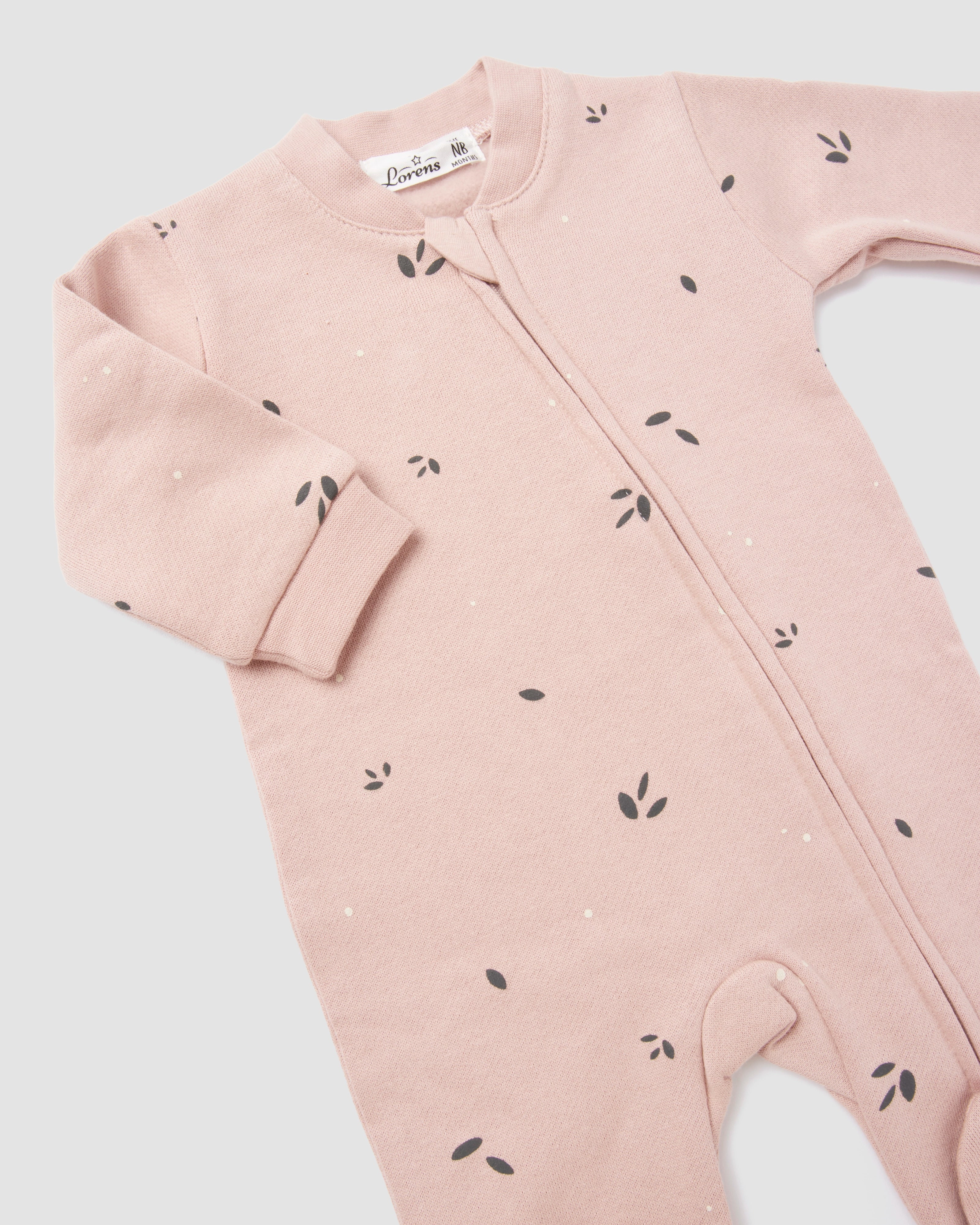 אוברול פוטר Leaves | ורוד עתיק