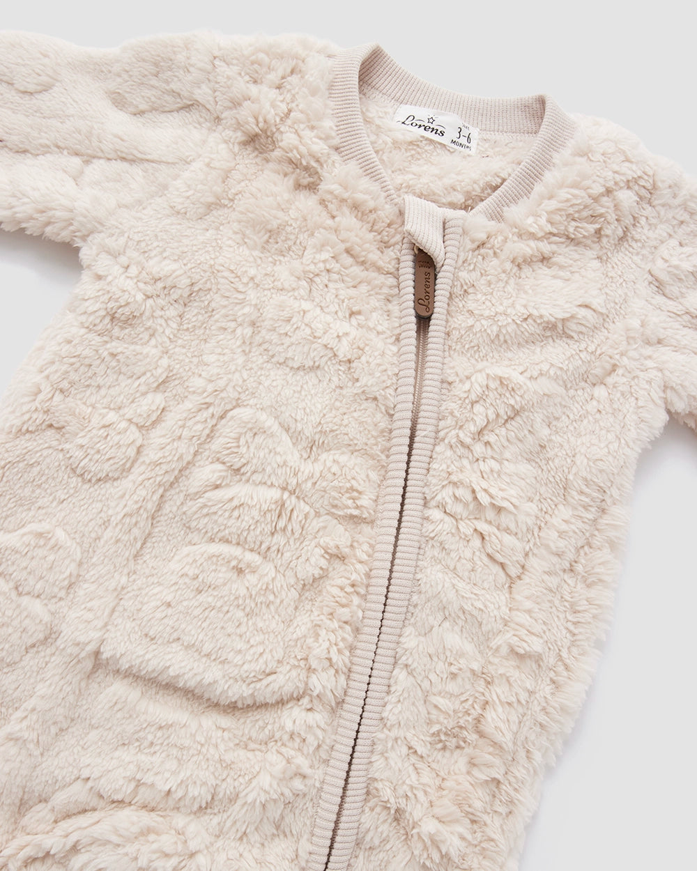 אוברול פרווה דובים | קרם