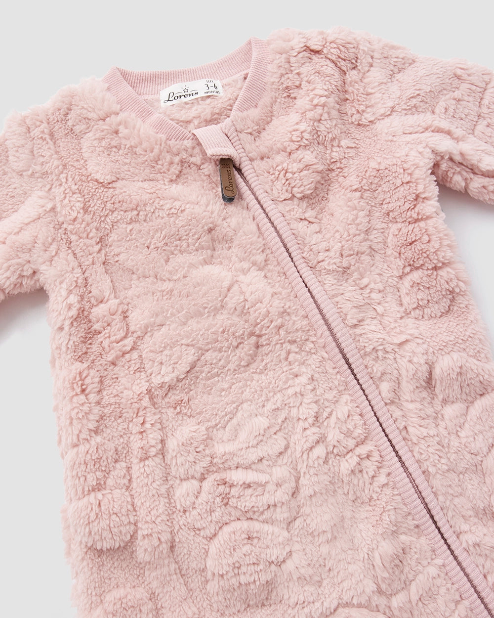 אוברול פרווה דובים | ורוד