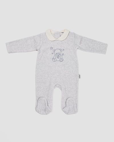 אוברול קטיפה EMBROIDERY BEAR | מלאנג׳