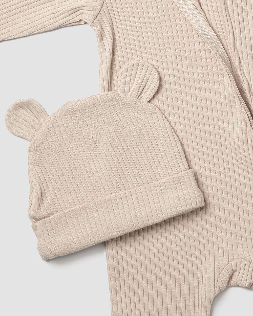 אוברול ריב + כובע דובי | אבן