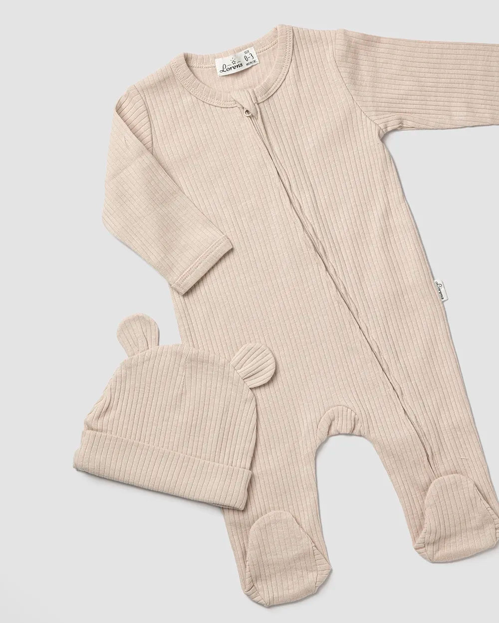 אוברול ריב + כובע דובי | אבן