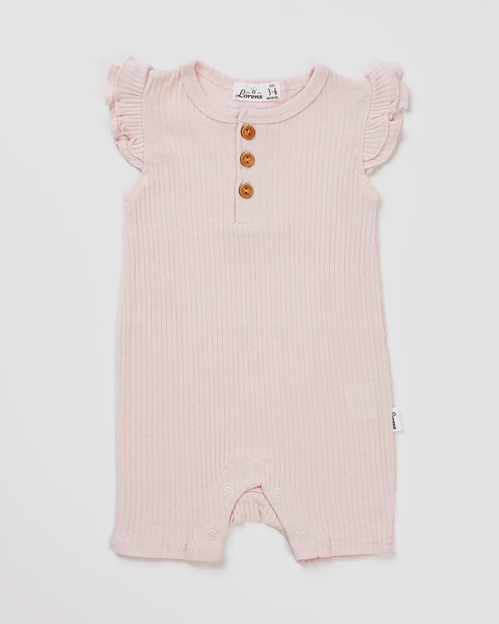 אוברול קצר ריב מלמלה | ורוד