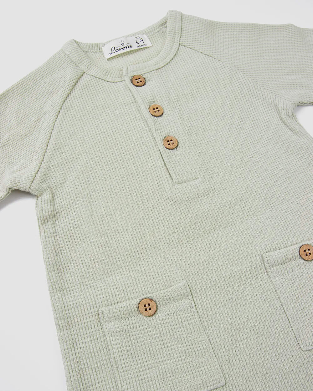 אוברול קצר חלק פיקה |  מנטה