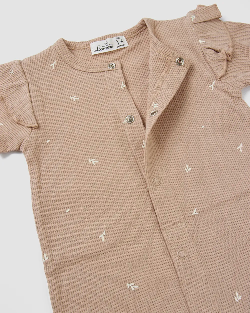 אוברול קצר פיקה Leaves | מוקה