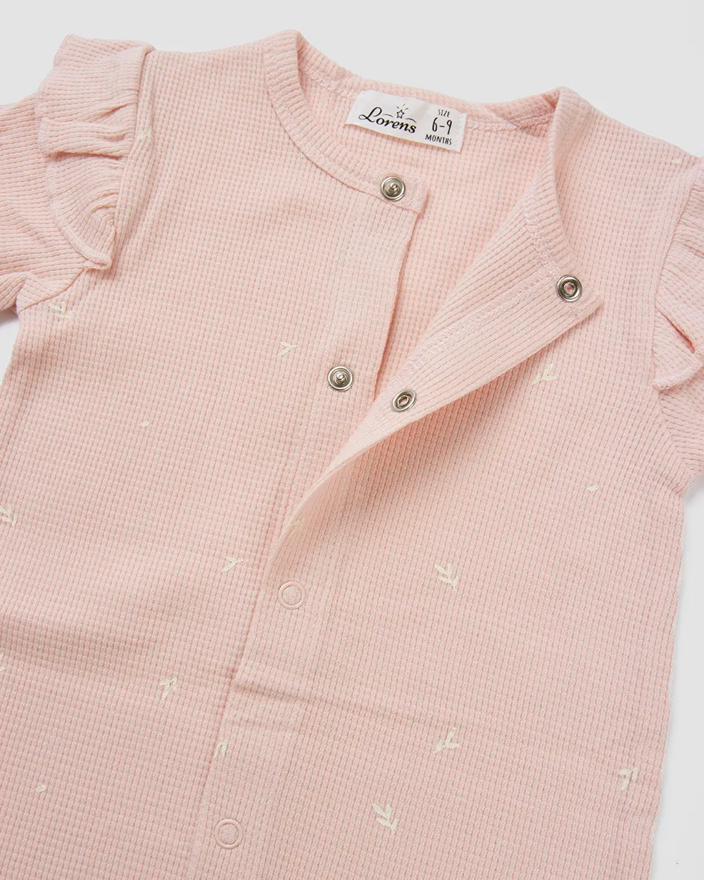 אוברול קצר פיקה Leaves | ורוד