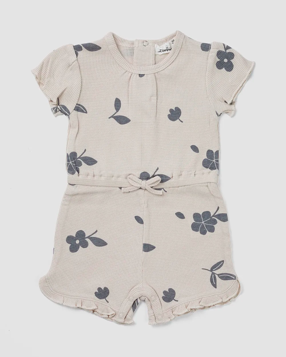 אוברול קצר פיקה Flowers | אבן