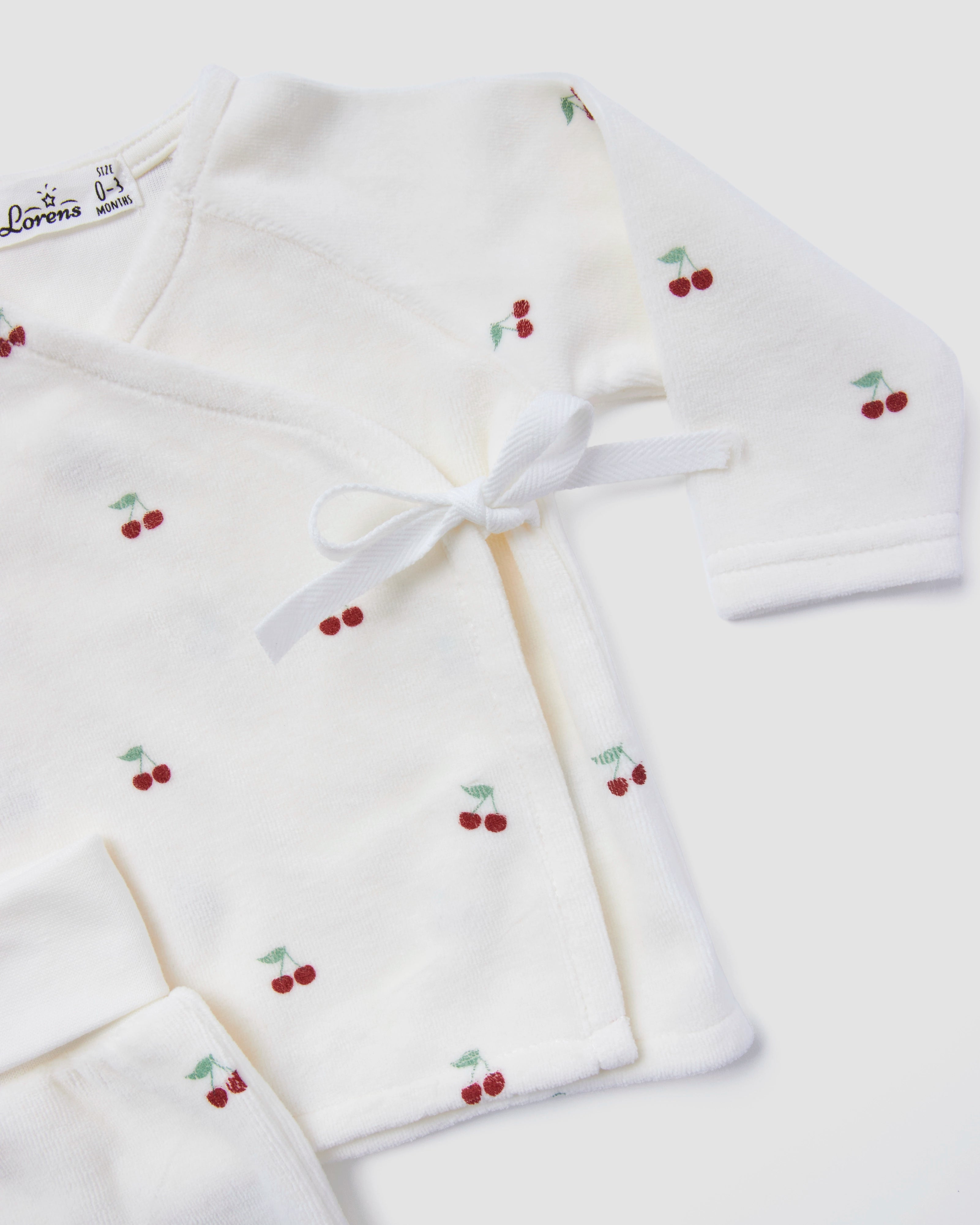 חזיה מעטפת ורגלית קטיפה Cherry | אופוויט