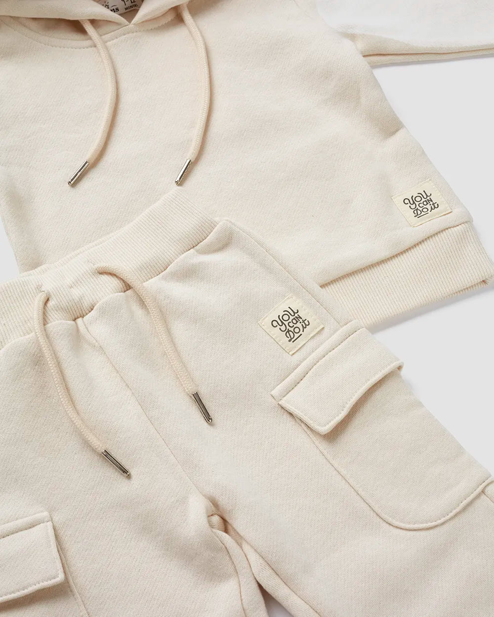 חליפת קפוצ׳ון מבד פוטר Hoodie | קרם