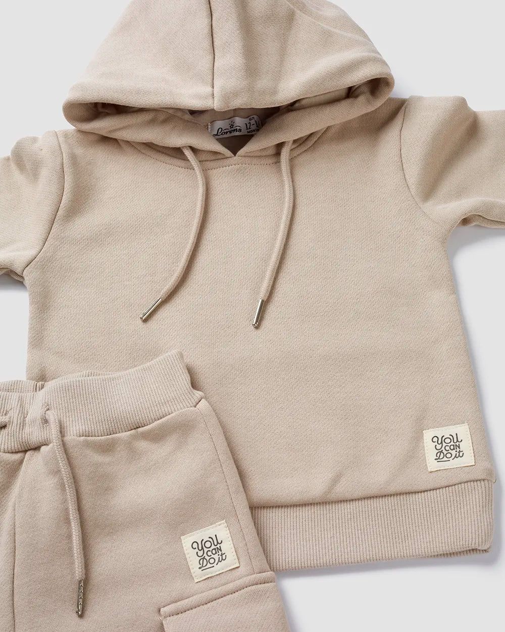 חליפת קפוצ׳ון מבד פוטר Hoodie | מוקה