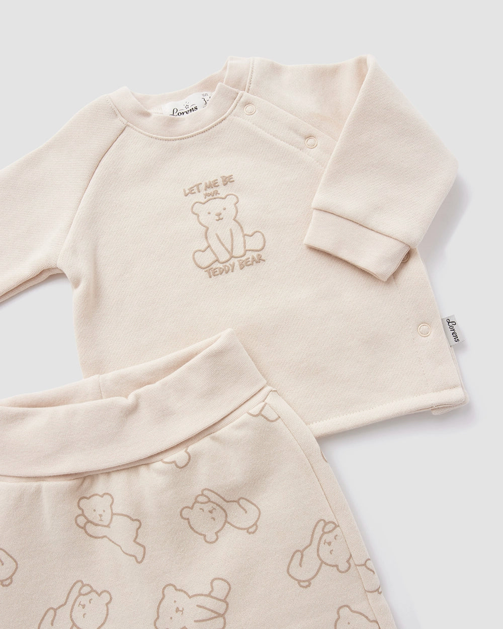 חזיה ומכנסי קיפול מבד פוטר Bears | קרם