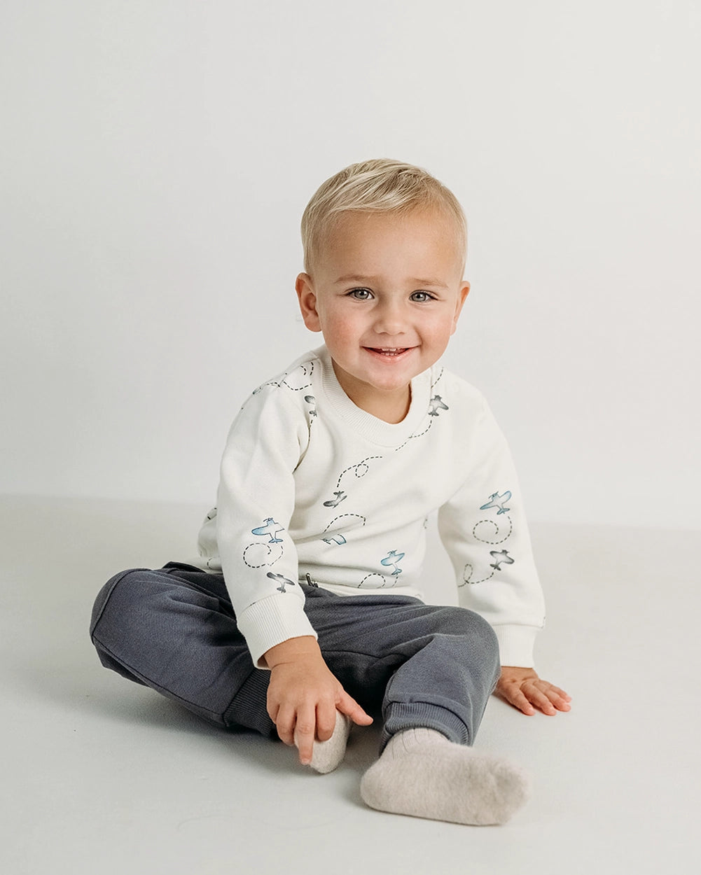 חליפה מבד פוטר Airplanes | אפור