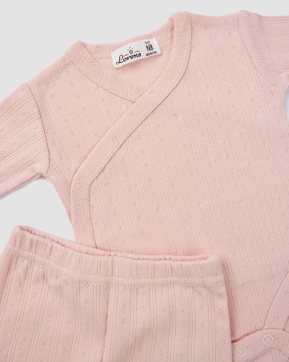 בגד גוף חזיה + רגלית פוינטל rhombus | ורוד