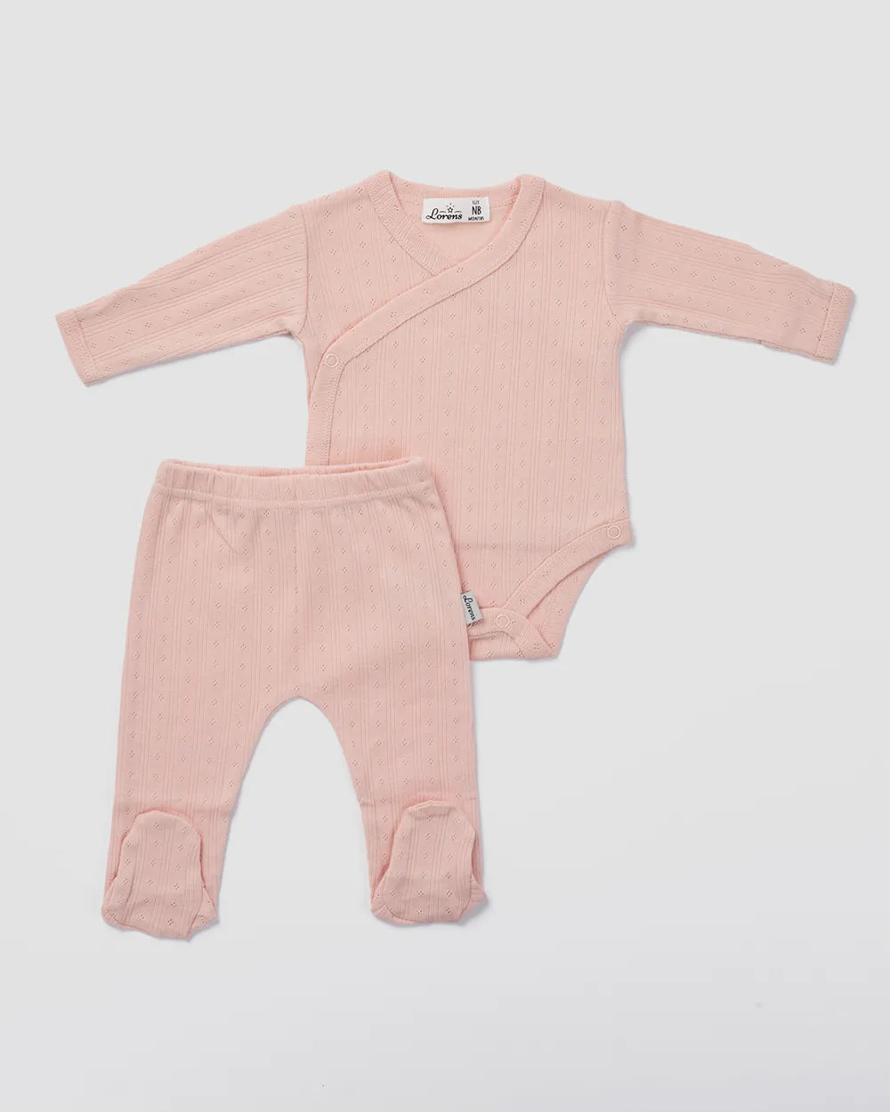 בגד גוף חזיה + רגלית פוינטל rhombus | ורוד