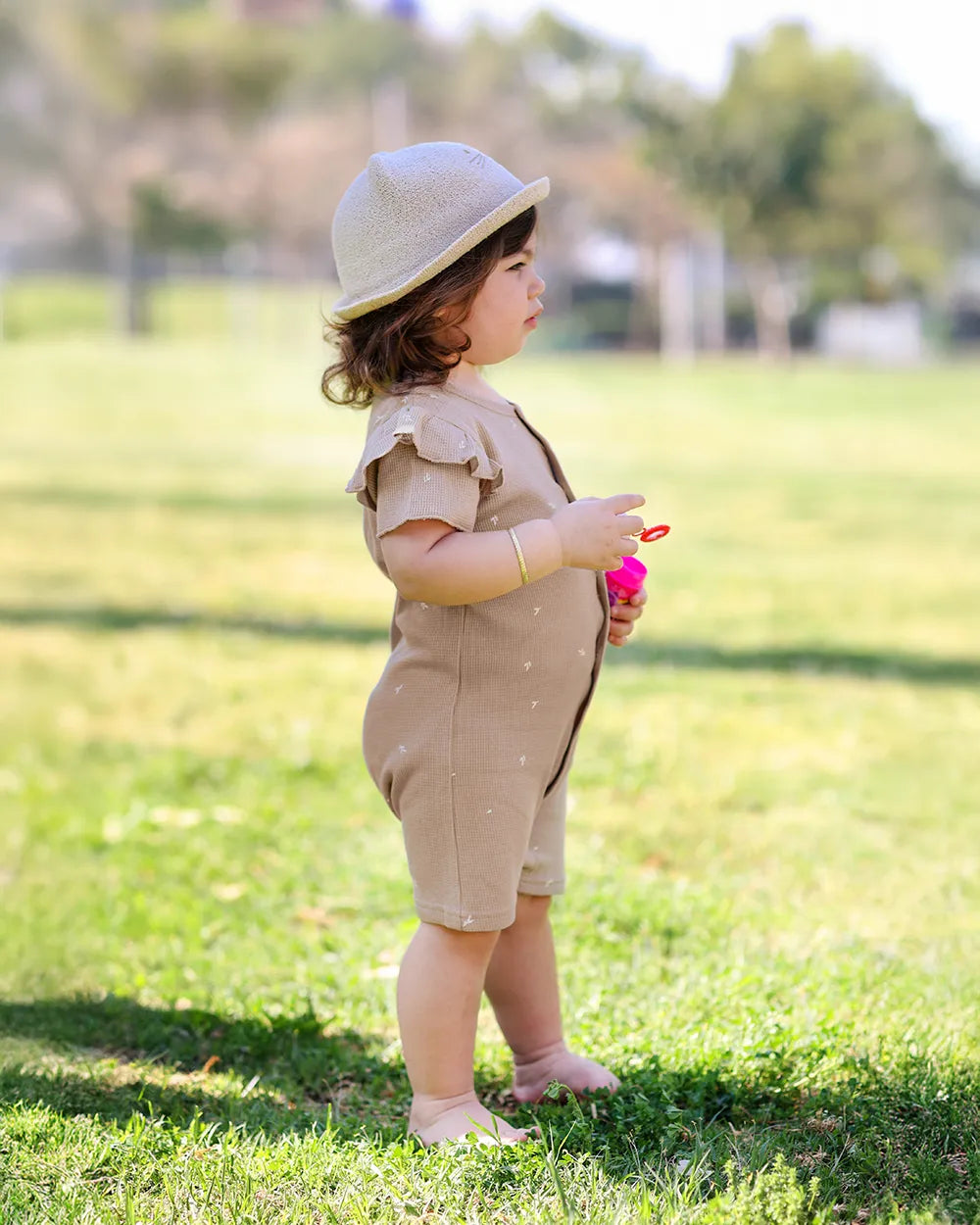 כובע קיץ - Cat one size - קרם