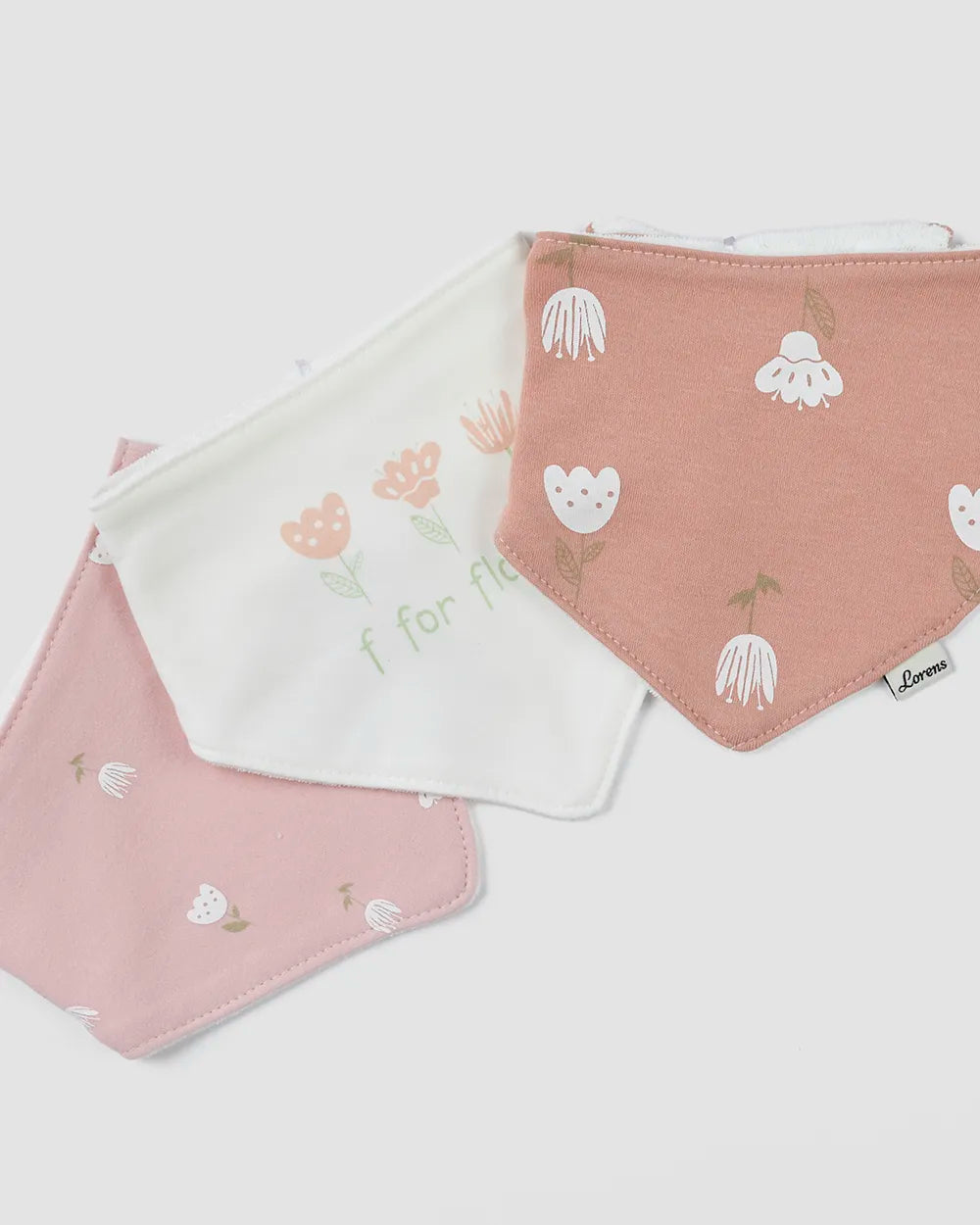 3 סינרי בנדנה for flowers | ורוד ואופוויט