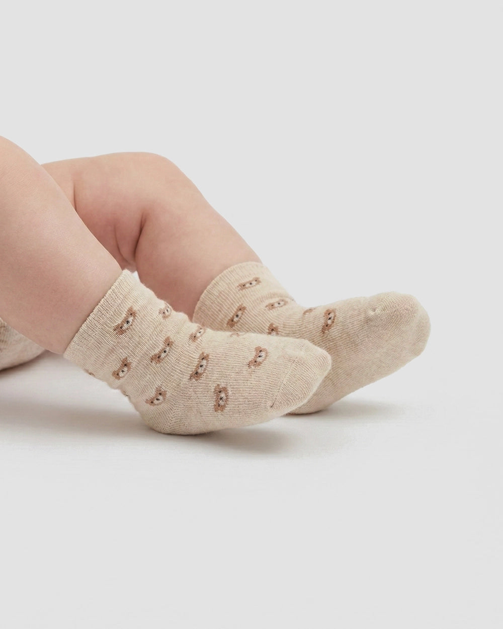 מארז 3 זוגות גרביים דובי | קרם