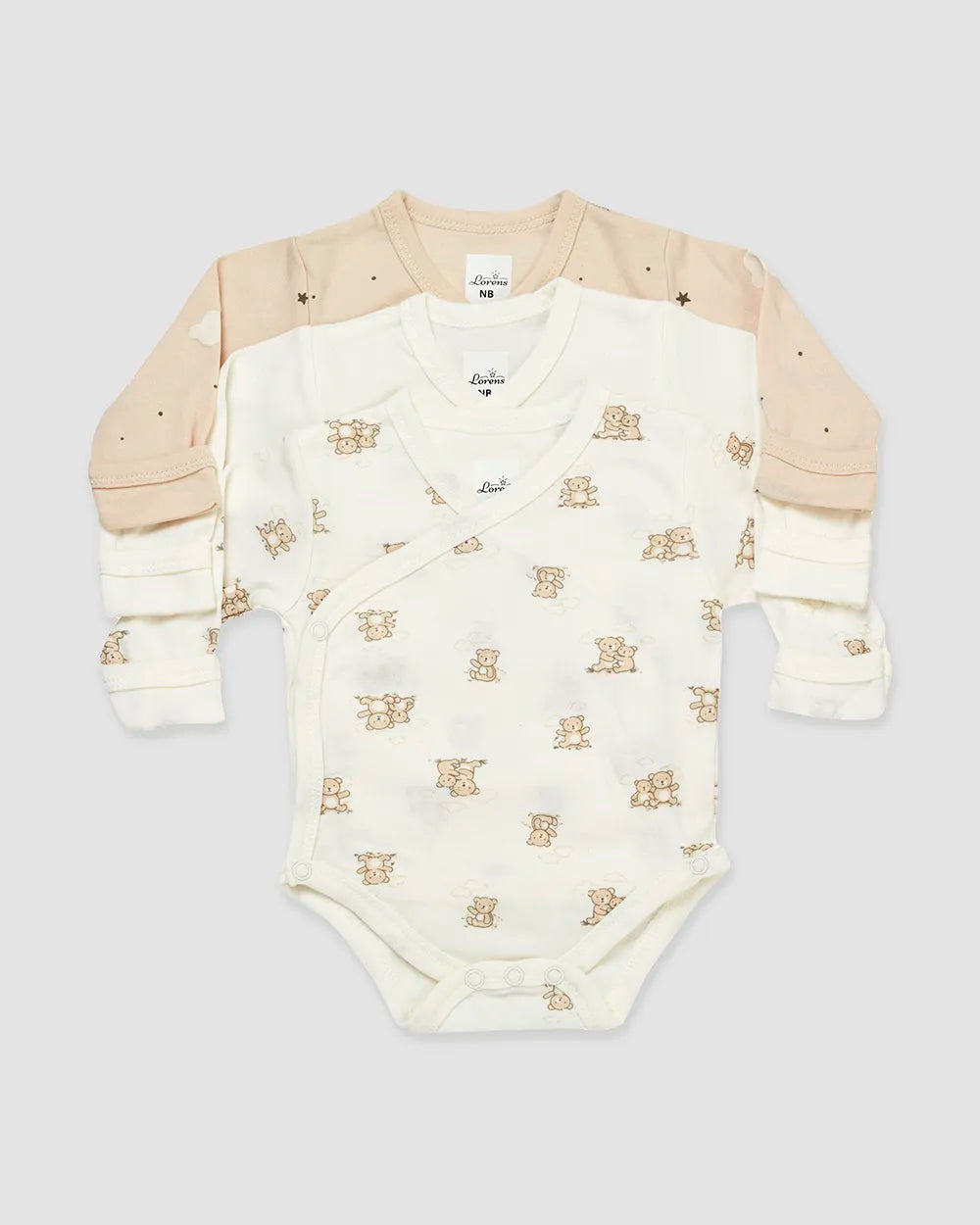 3 בגדי גוף מעטפת Bears | אופוויט ומוקה - טריקו