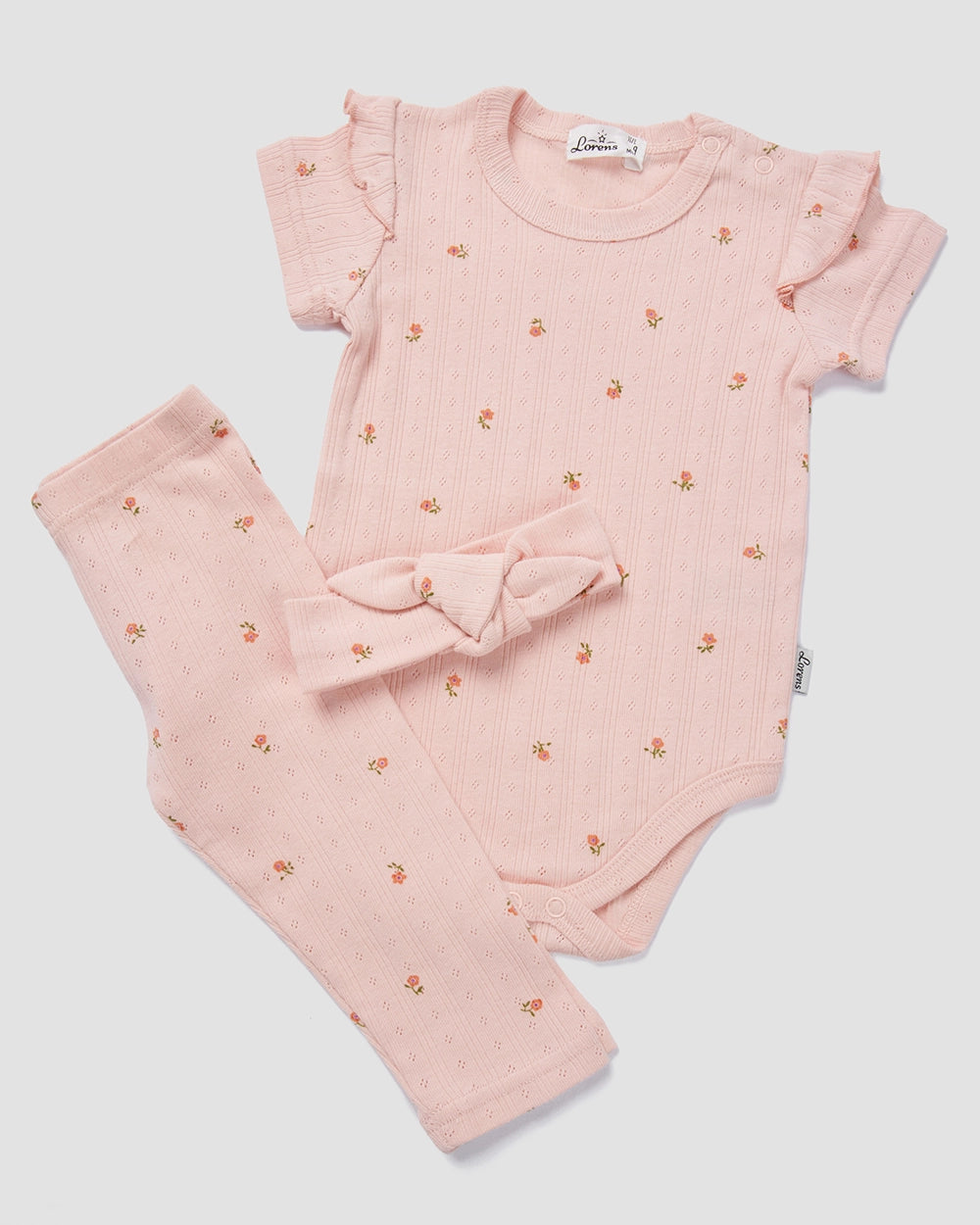 סט 3 חלקים פוינטל Flowers | ורוד