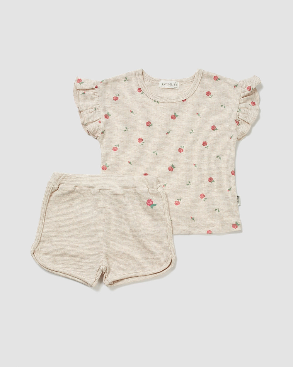 סט חולצה ומכנס קצר פיקה Small Flower | מלאנג׳