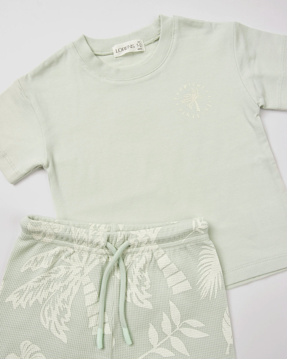 סט חולצה ומכנס קצר פיקה Leafs | מנטה