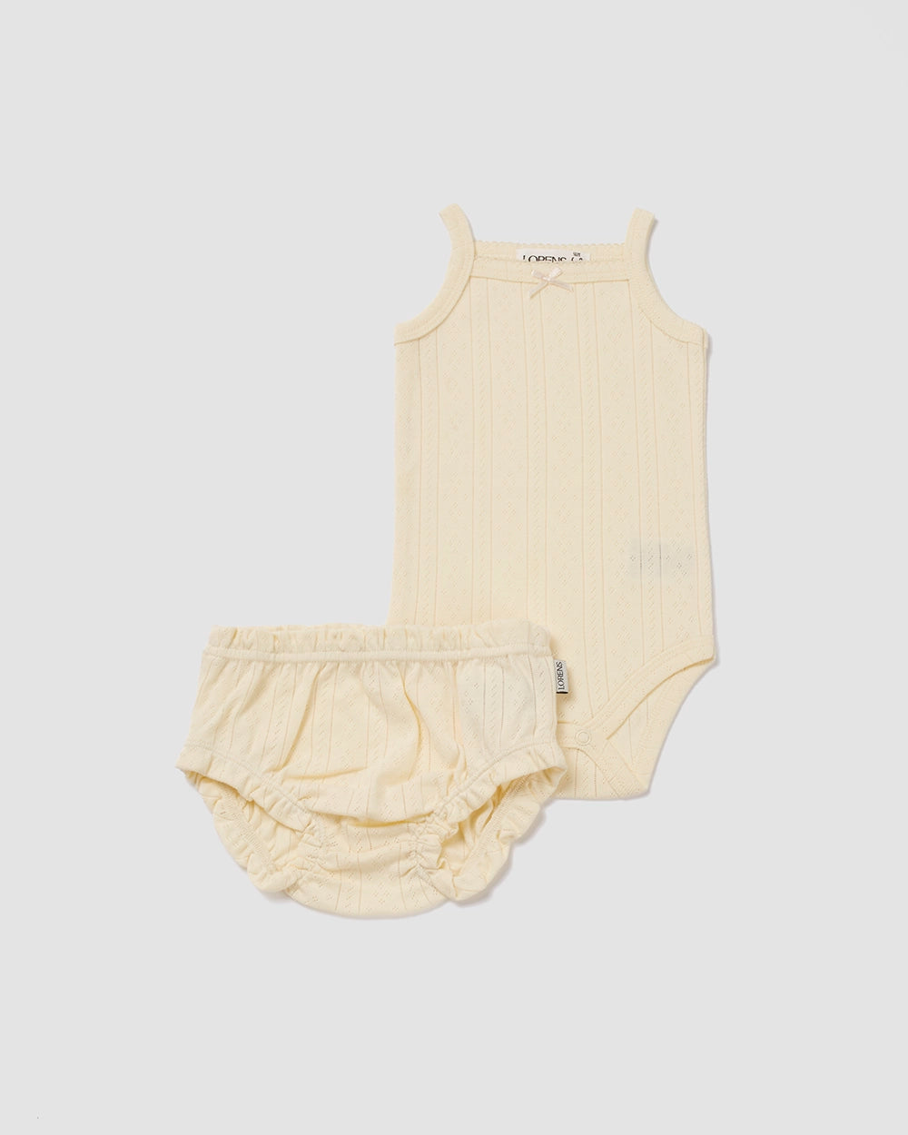 בגד גוף גופיה + מכנס קצר פוינטל rhombus | צהוב