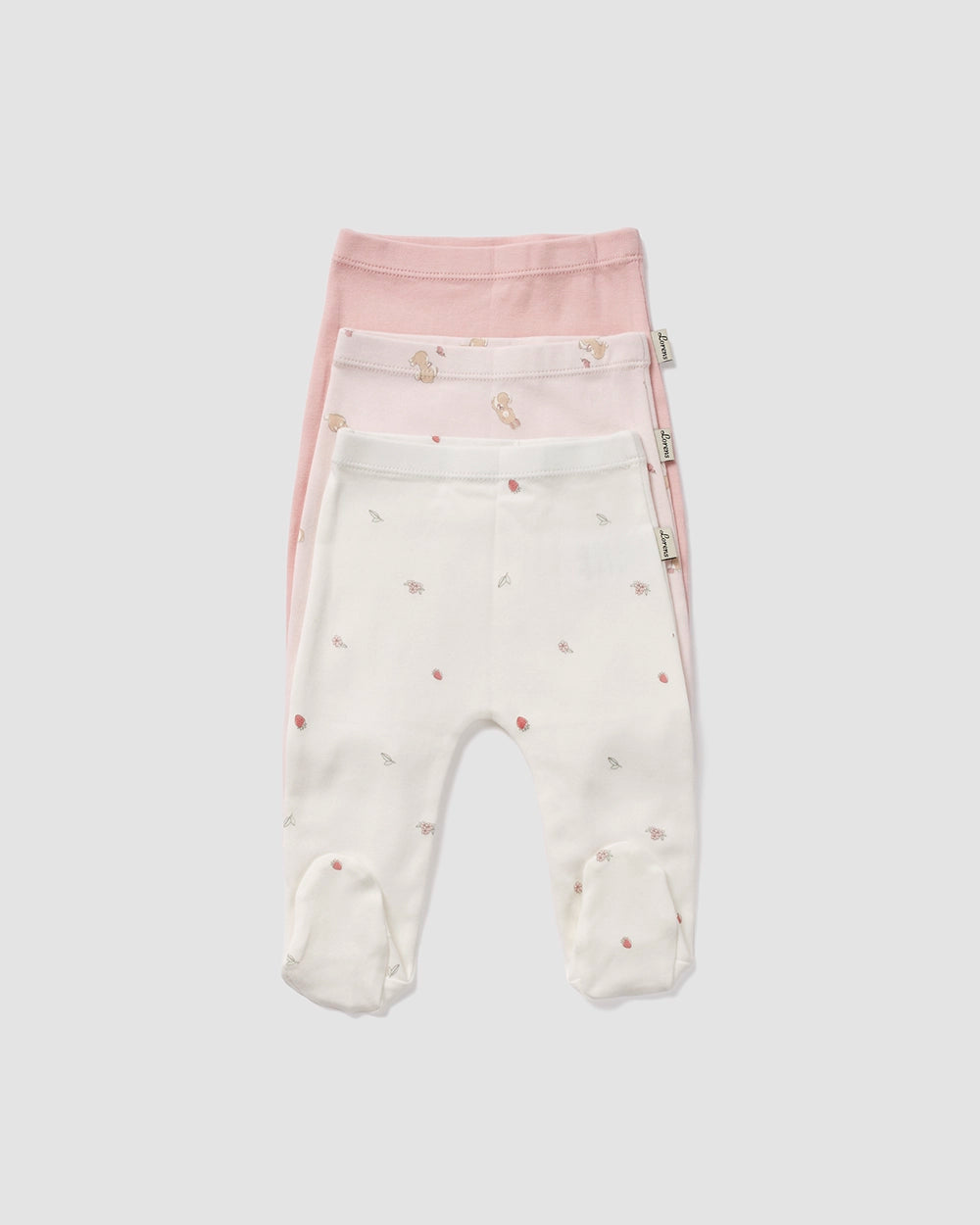 מארז 3 רגליות טריקו Bunny | ורוד