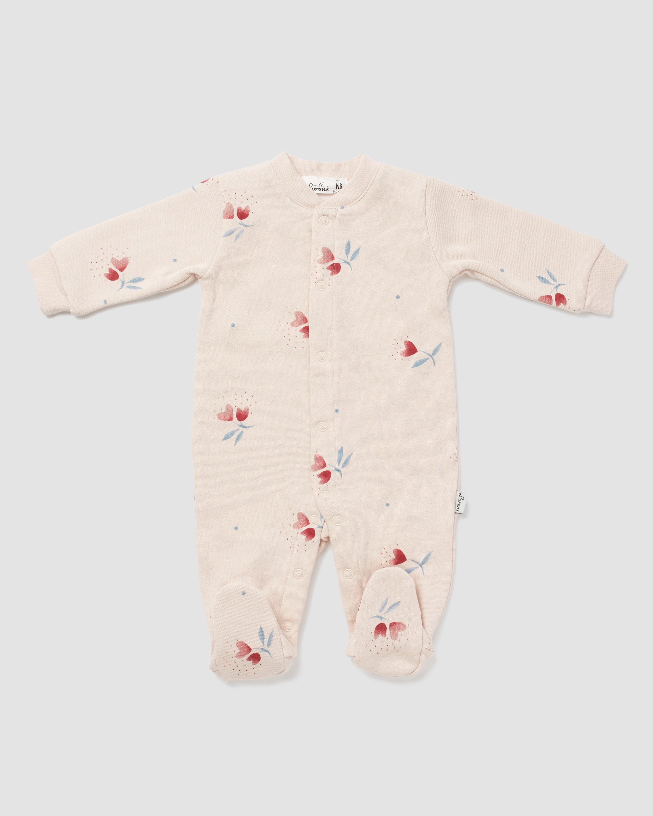 אוברול פוטר Flowers | ורוד