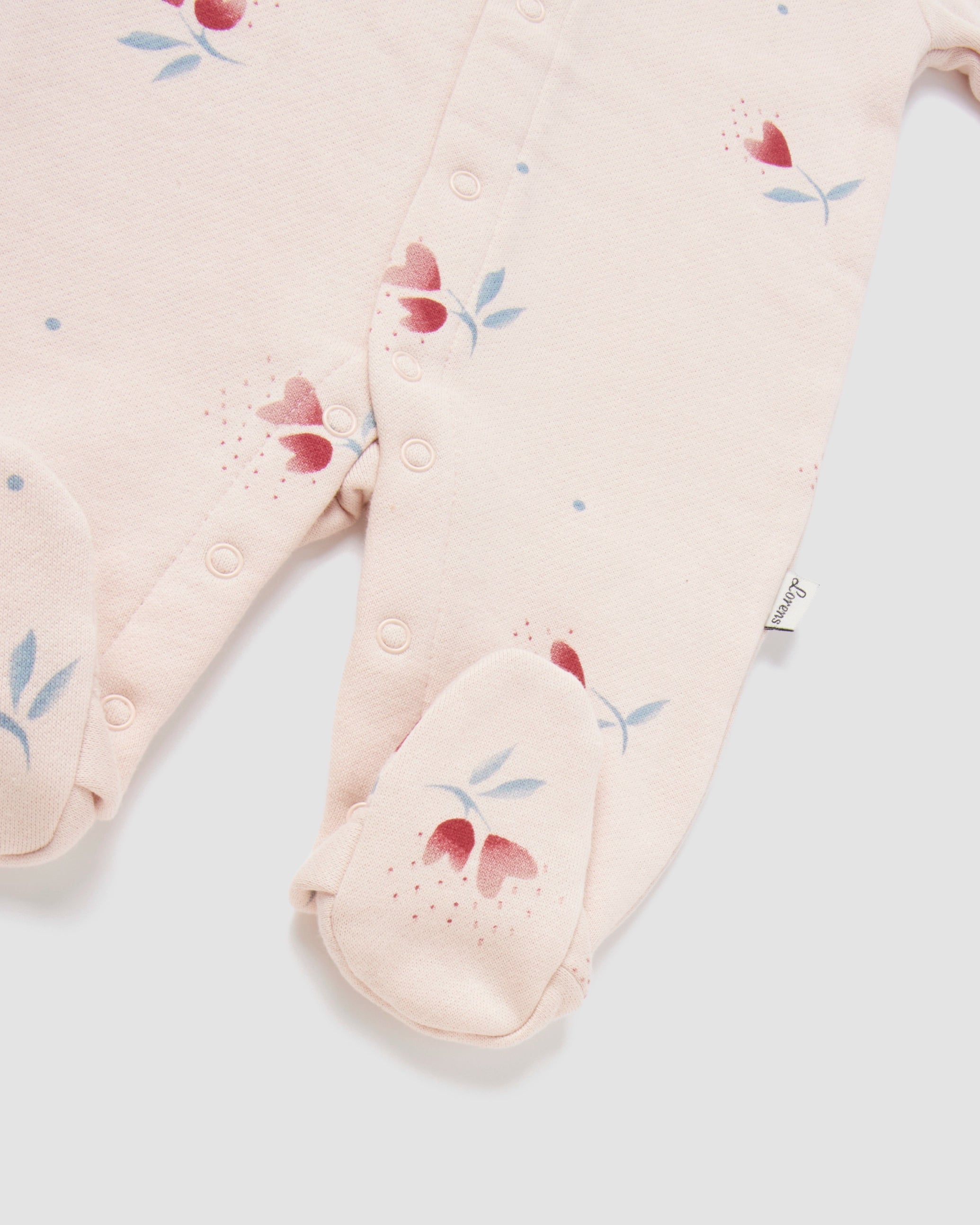 אוברול פוטר Flowers | ורוד