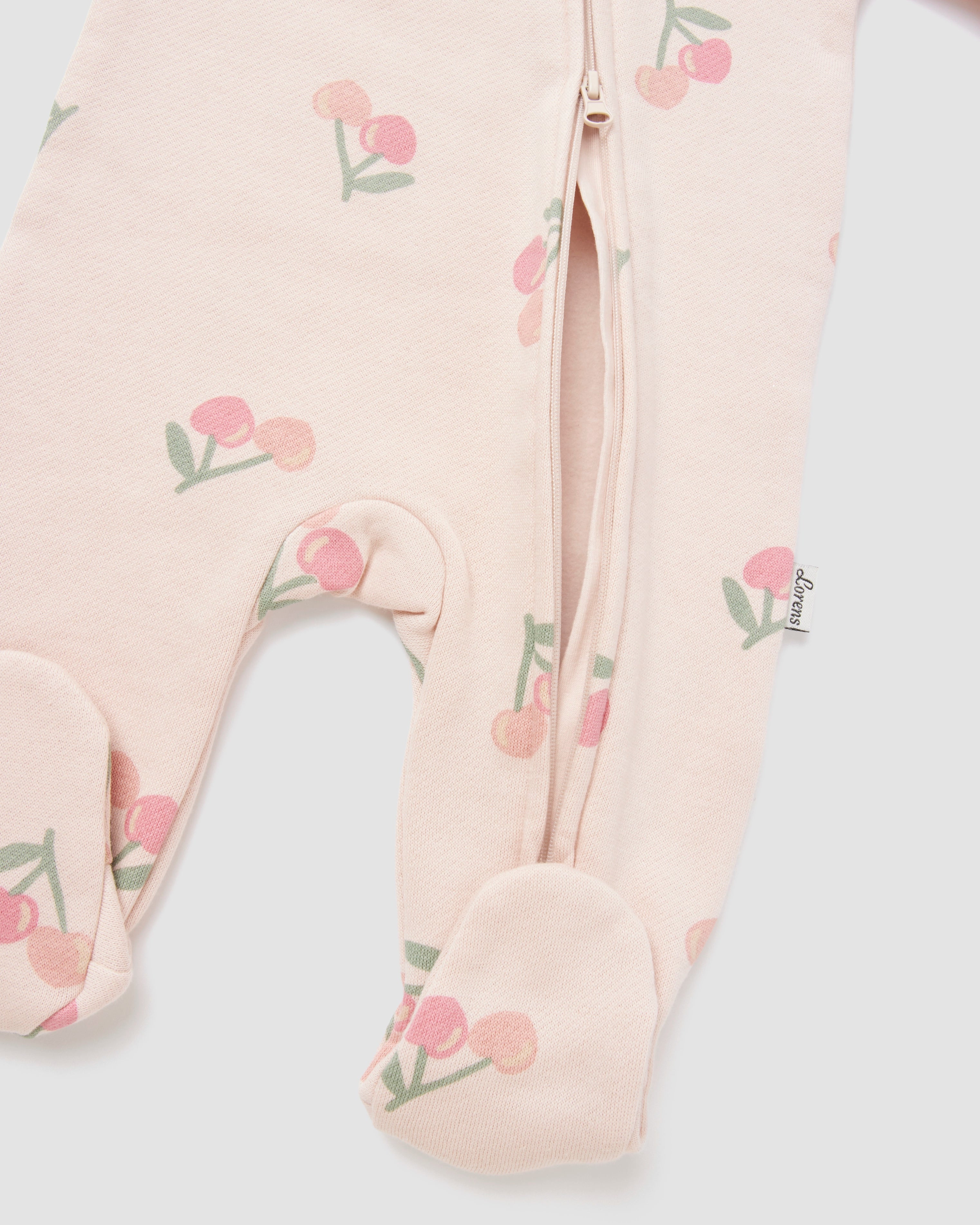 אוברול פוטר Cherries | ורוד