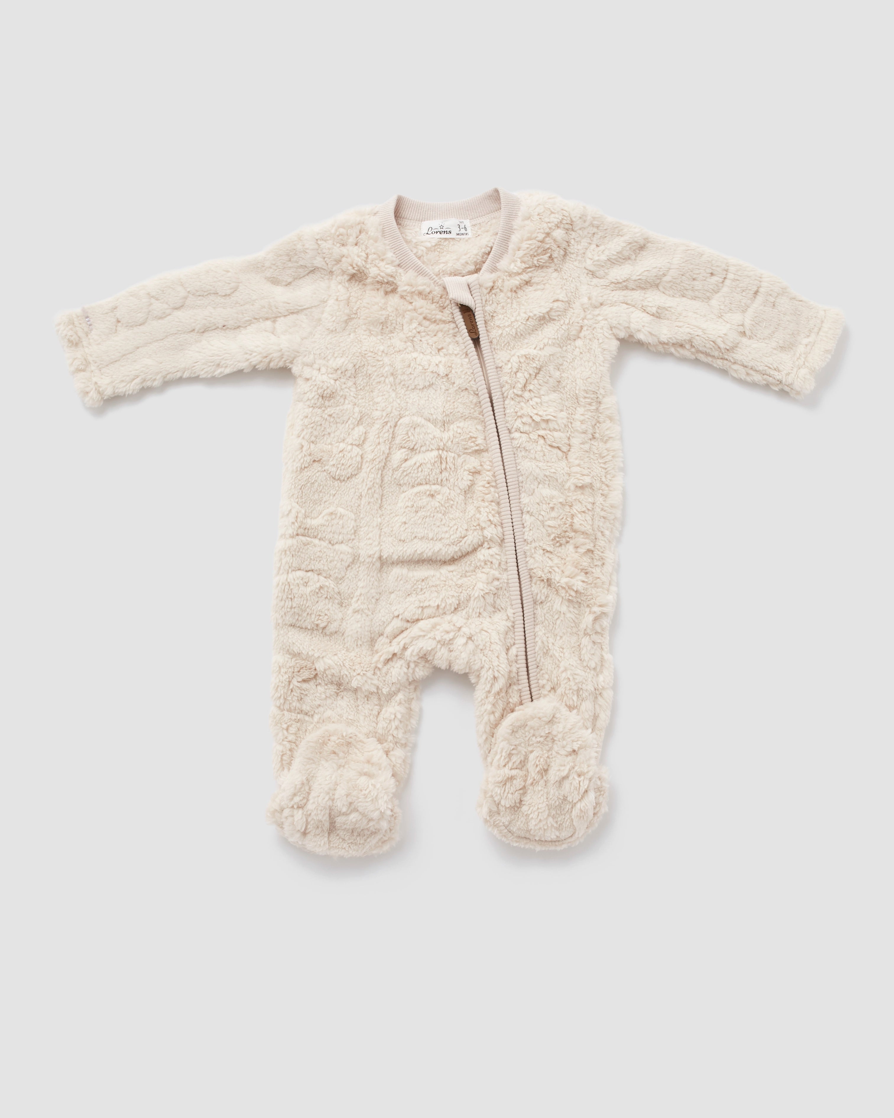 אוברול פרווה דובים | קרם