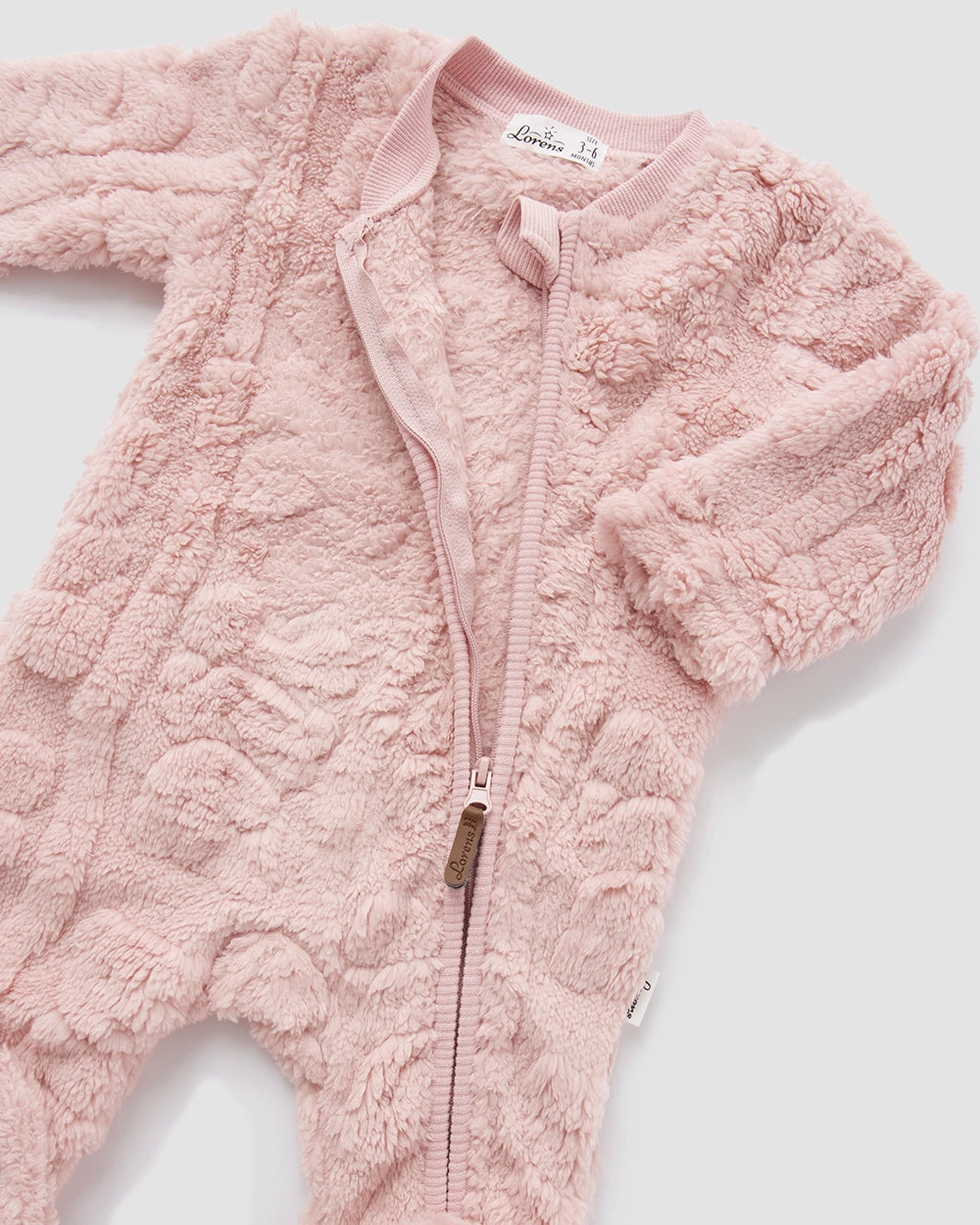 אוברול פרווה דובים | ורוד