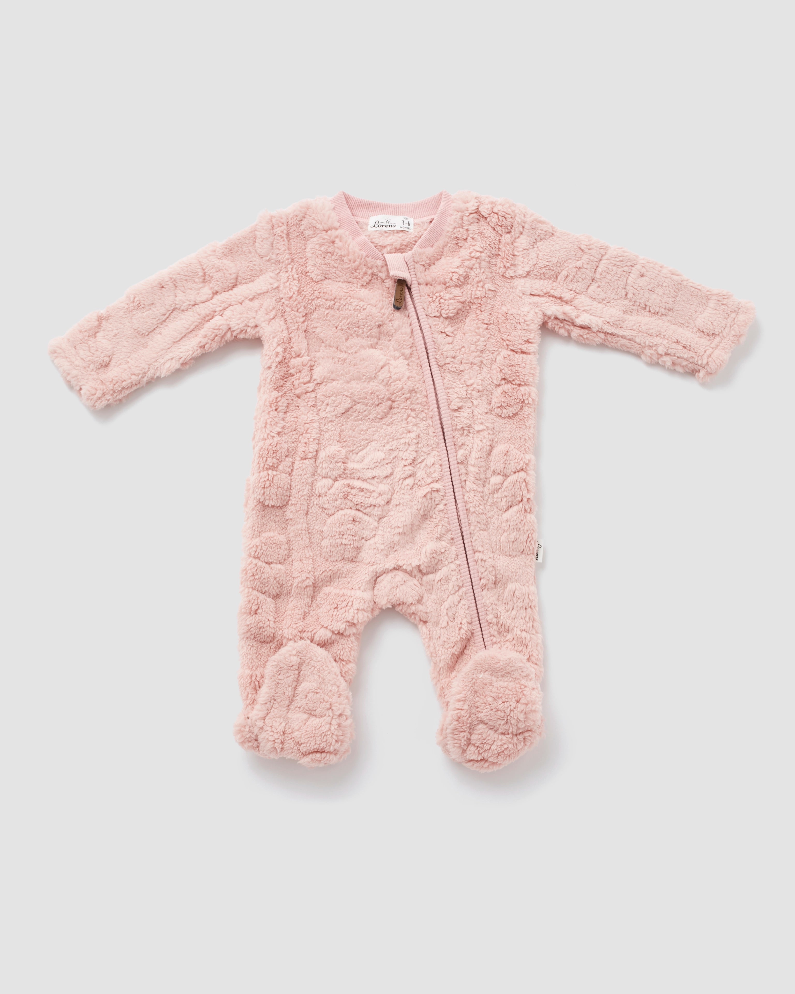 אוברול פרווה דובים | ורוד