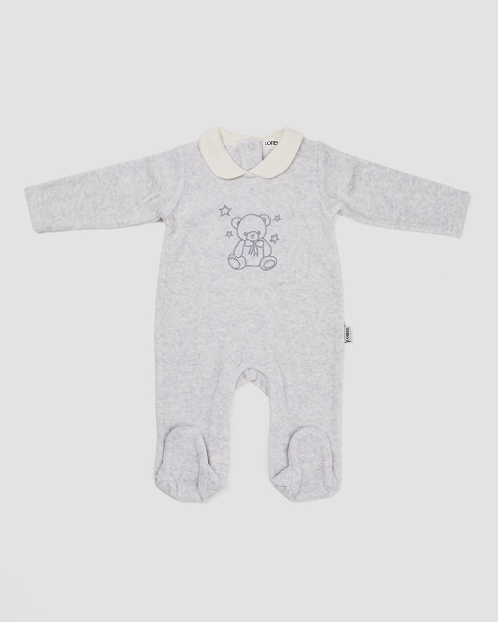 אוברול קטיפה EMBROIDERY BEAR  | מלאנג׳
