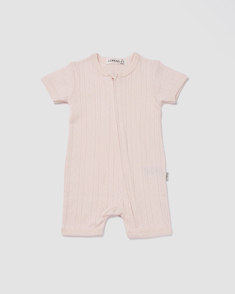 מארז זוג אוברולים קצר פוינטל White Flowers | ורוד וחום