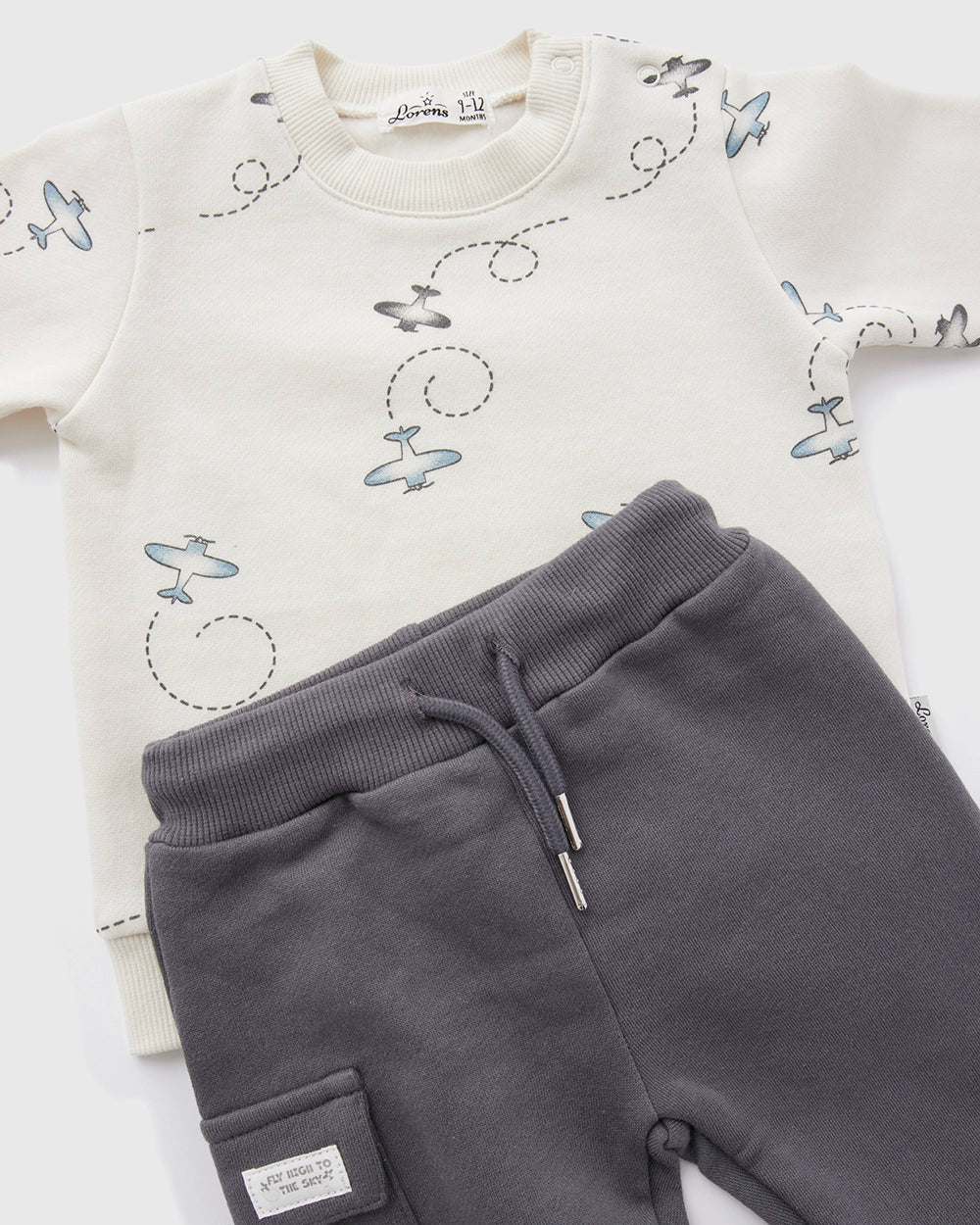 חליפה מבד פוטר Airplanes | אפור