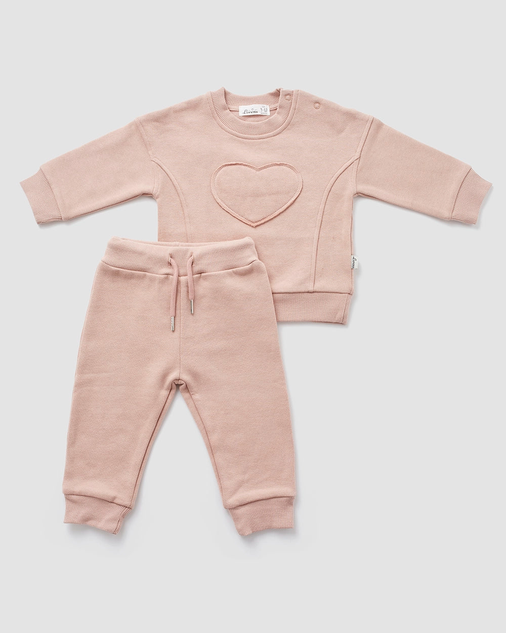 חליפה מבד פוטר Heart | ורוד עתיק