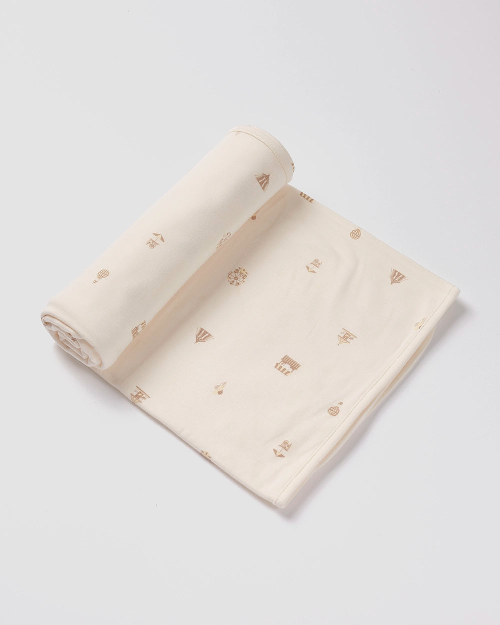 שמיכה מבד טריקו Circus | קרם