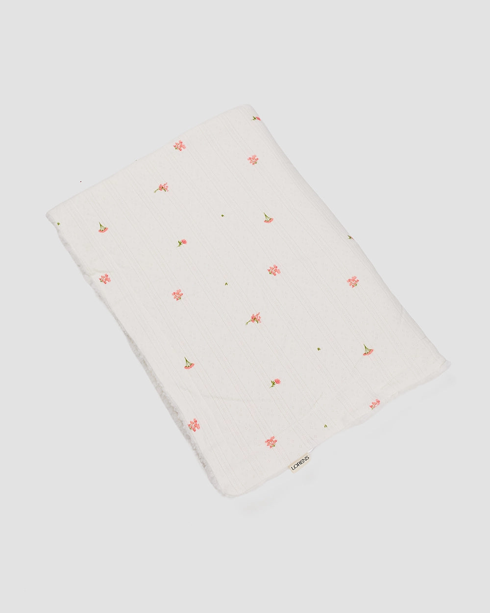 שמיכה מבד פוינטל עם פרווה Flowers | אופוויט 70X100