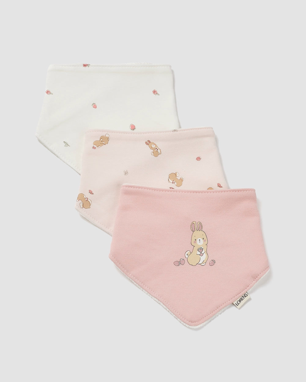 3 סינרי בנדנה Bunny | ורוד ואופוויט