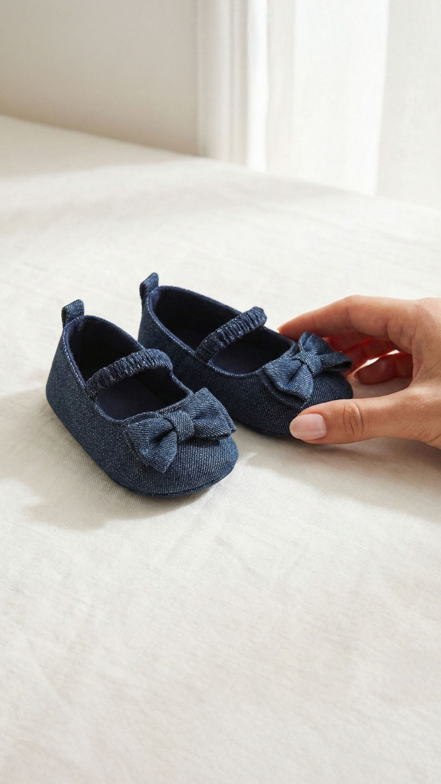 זוג נעלי בובה | ג׳ינס 0-6
